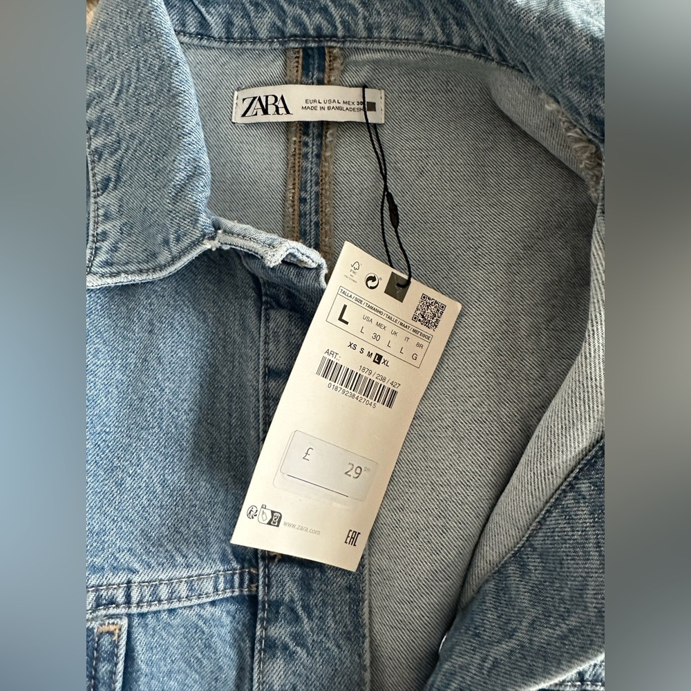 Zara Denim Botton Up Jacket